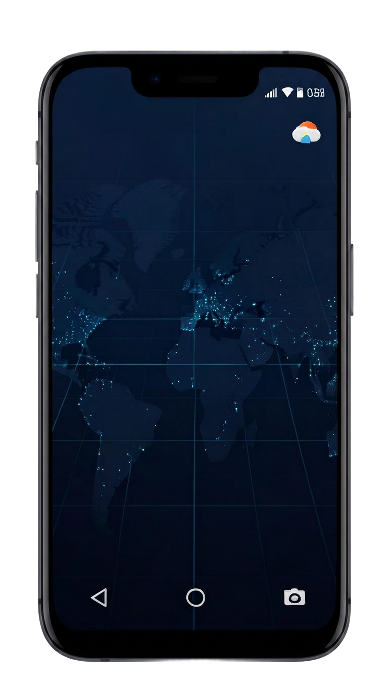 InstantRSS Live-Wallpaper zeigt farbige News-Ticker auf einem Android-Homescreen